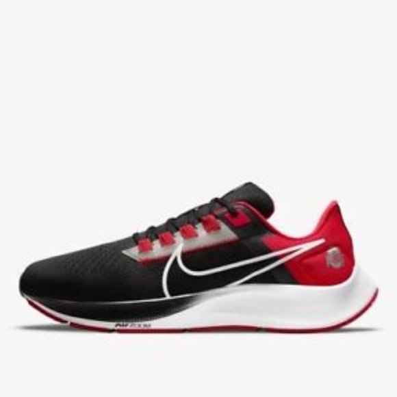 Nike Air Zoom Pegasus 38 OSU Ohio State Buckeyes Shoes Men DJ0837-001 - Picture 2 of 16